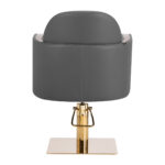 Poltrona Da Parrucchiere Gabbiano Malaga Grigio Oro 3