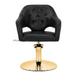 Poltrona Da Parrucchiere Gabbiano Parma Gold Black 1