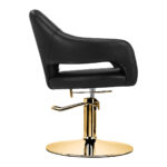 Poltrona Da Parrucchiere Gabbiano Parma Gold Black 3
