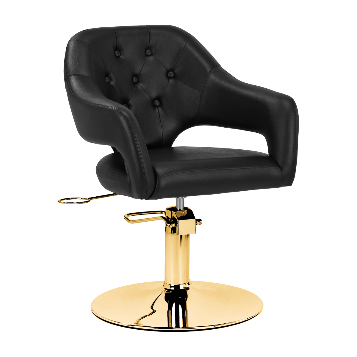 Poltrona Da Parrucchiere Gabbiano Parma Gold Black Poltrona Da Parrucchiere Gabbiano Parma Gold Black