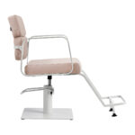 Poltrona Da Parrucchiere Gabbiano Porto Bianco Beige 3