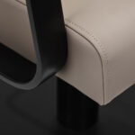 Poltrona Da Parrucchiere Gabbiano Porto-Bm Nera Beige 5