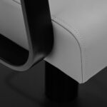 Poltrona Da Parrucchiere Gabbiano Porto-Bm Nera Grigia 5