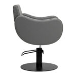 Poltrona Da Parrucchiere Gabbiano Sewilla Gray Base Nera 2