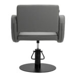 Poltrona Da Parrucchiere Gabbiano Sewilla Gray Base Nera 3