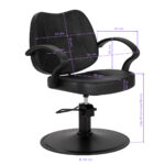 Poltrona Da Parrucchiere Hair System S20 Nera 9