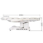 Poltrona Elettrica Per Estetica. Azzurro 708B Esclusiva 4 Motori Riscaldata 12