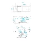 Poltrona Estetica Elettrica Azzurro 706 Pedi 1 Strong Bianca 1