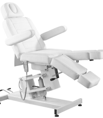 Poltrona Estetica Elettrica Azzurro 706 Pedi 1 Strong Bianca