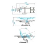 Poltrona Estetica Elettrica Azzurro 708As Pedi 3 Strong Bianca 1