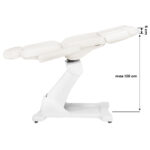 Poltrona Estetica Elettrica Azzurro 869As Pedi 5 Motori Rotativi Bianco 13