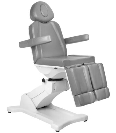 Poltrona Estetica Elettrica Azzurro 869As Pedi 5 Motori Rotativi Grigio