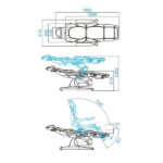 Poltrona Estetica Elettrica Azzurro 870 3 Forte Bianca 1