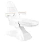 Poltrona Estetica Elettrica Lux 273B + Sgabello 304 Bianco 7