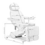 Poltrona Estetica Elettrica Sillon Classic 2 Motori Pedi Bianco 19