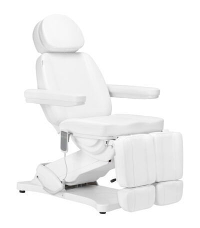 Poltrona Estetica Elettrica Sillon Classic 2 Motori Pedi Bianco
