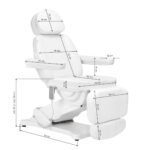 Poltrona Estetica Elettrica Sillon Classic 3 Motori Bianca 19
