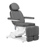 Poltrona Estetica Elettrica Sillon Classic 3 Motori Con Supporto Per Pedicure Grigio
