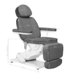 Poltrona Estetica Elettrica Sillon Classic 3 Motori Grigia 19