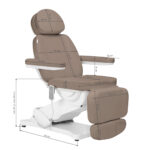 Poltrona Estetica Elettrica Sillon Classic 3 Motori Moderna Marrone 19