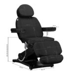 Poltrona Estetica Elettrica Sillon Classic 3 Motori Nera 17