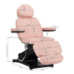 Poltrona Estetica Elettrica Sillon Classic 3 Motori Rosa 17