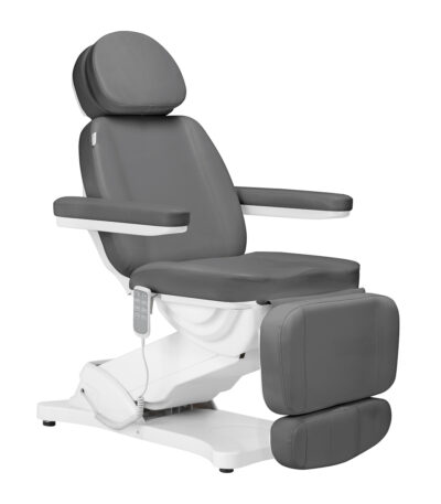 Poltrona Estetica Elettrica Sillon Classic 4 Motori Con Culla Grigia