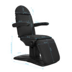 Poltrona Estetica Elettrica Sillon Eclipse 3 Attuatori Nera 9