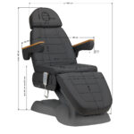 Poltrona Estetica Elettrica Sillon Lux 273B 3 Attuatori Grigia Con Base Grigia 15