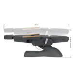 Poltrona Estetica Elettrica Sillon Lux 273B 3 Attuatori Grigia Con Base Grigia 16