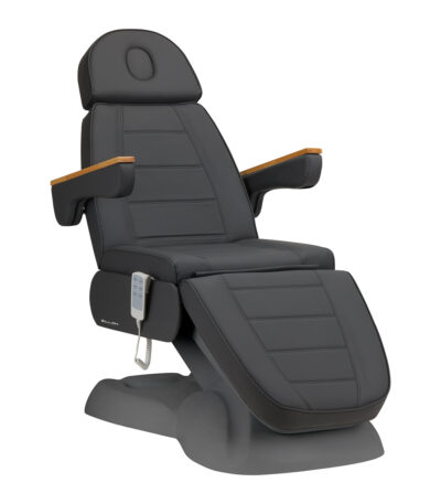 Poltrona Estetica Elettrica Sillon Lux 273B 3 Attuatori Grigia Con Base Grigia