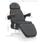 Poltrona Estetica Elettrica Sillon Lux 273B 3 Attuatori Grigio 15