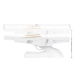 Poltrona Estetica Elettrica Sillon Lux 273B 3 Motori Bianca 15