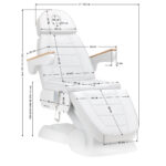 Poltrona Estetica Elettrica Sillon Lux 273B 3 Motori Bianca 16