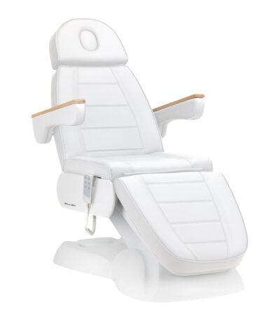 Poltrona Estetica Elettrica Sillon Lux 273B 3 Motori Bianca