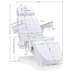 Poltrona Estetica Elettrica Sillon Lux 273B 3 Motori Bianco Freddo 16