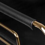 Poltrona Parrucchiere Gabbiano Prato Gold - Nero 4