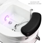 Poltrona Pedicure Spa As-122 Bianca Con Funzione Massaggio 7