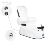 Poltrona Pedicure Spa As-122 Bianca Con Funzione Massaggio 1