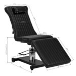 Poltrona Per Tatuaggi Pro Ink 612 Nera 12