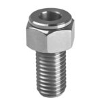 Portalampada Con Lente D'Ingrandimento In Tubo Inox 1