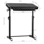 Pro Ink 718 Bracciolo Per Tatuaggi Nero Trapuntato W 7