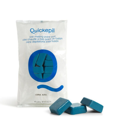 Quickepil Cera Dura Depilatoria Senza Strisce 1 Kg Blu