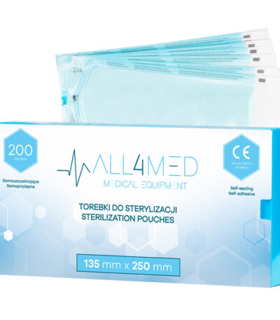 Sacchetti Autoclavabili All4Med 135 Mm X 250 Mm 200 Pezzi