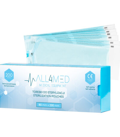 Sacchetti Autoclavabili All4Med 90 Mm X 230 Mm 200 Pezzi