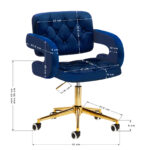 Sedia 4Rico Qs-Of213G Blu Navy 9