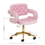 Sedia 4Rico Qs-Of213G Rosa 8