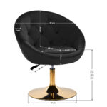Sedia Girevole 4Rico Qs-Bl12G Nera 8