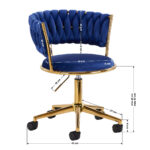 Sedia Girevole 4Rico Qs-Gw01G Blu Navy 8