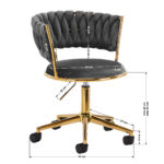 Sedia Girevole 4Rico Qs-Gw01G Grigia 8